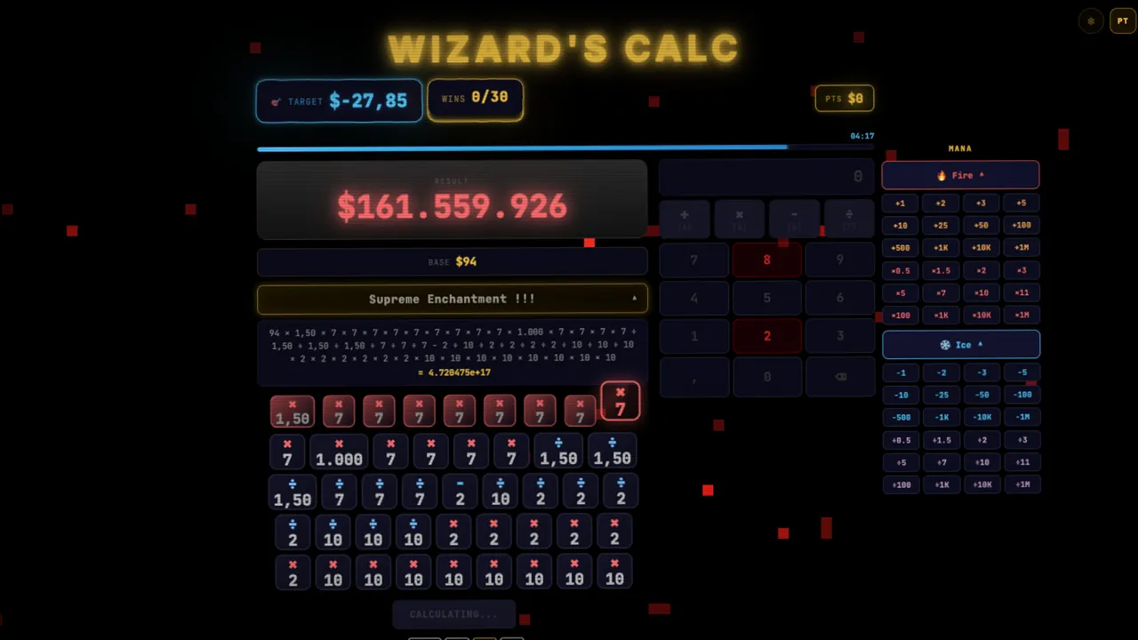 Wizard's Calc Screenshot 1