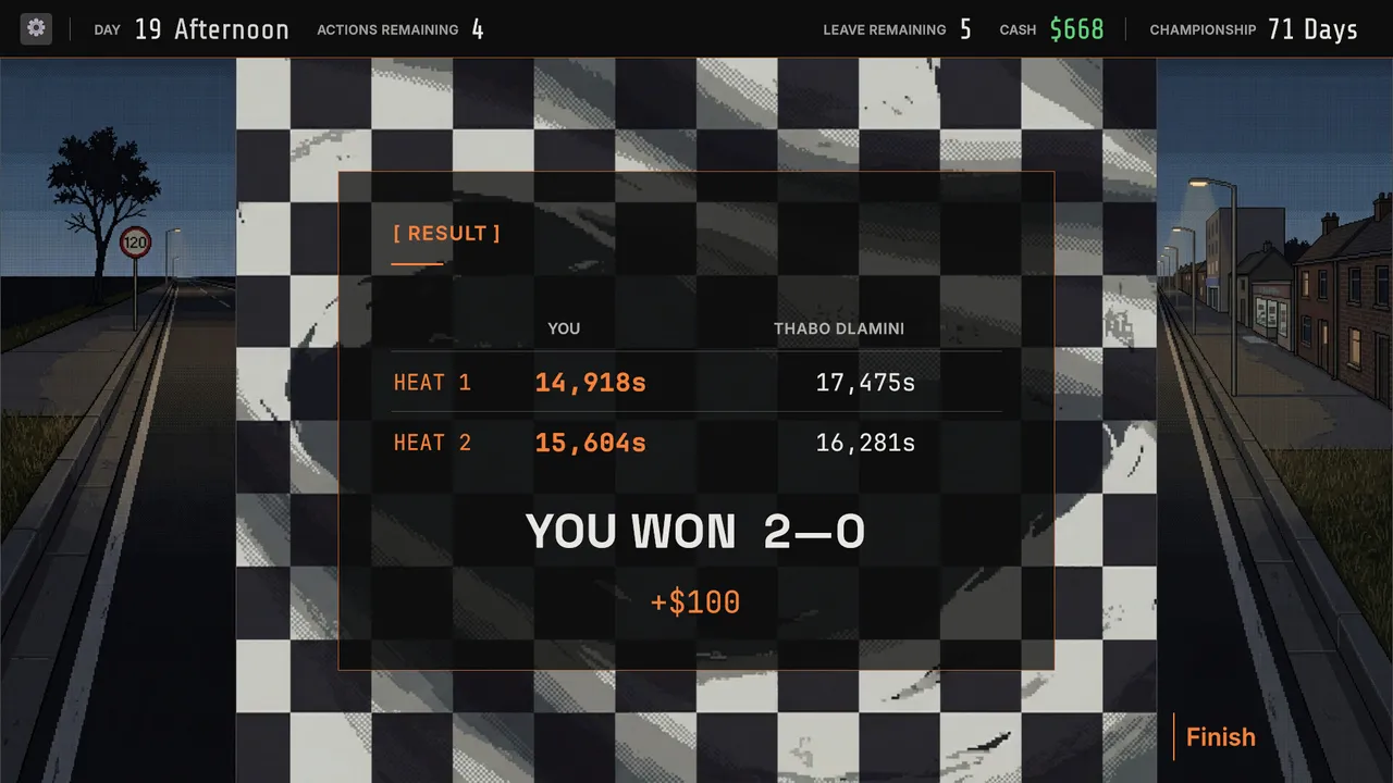 Run it Back: 90 Days to Race Screenshot 1