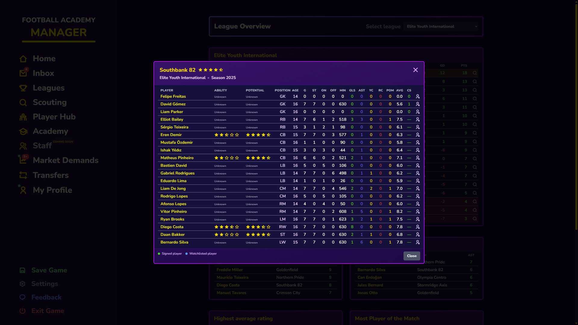 Football Academy Manager Screenshot 4
