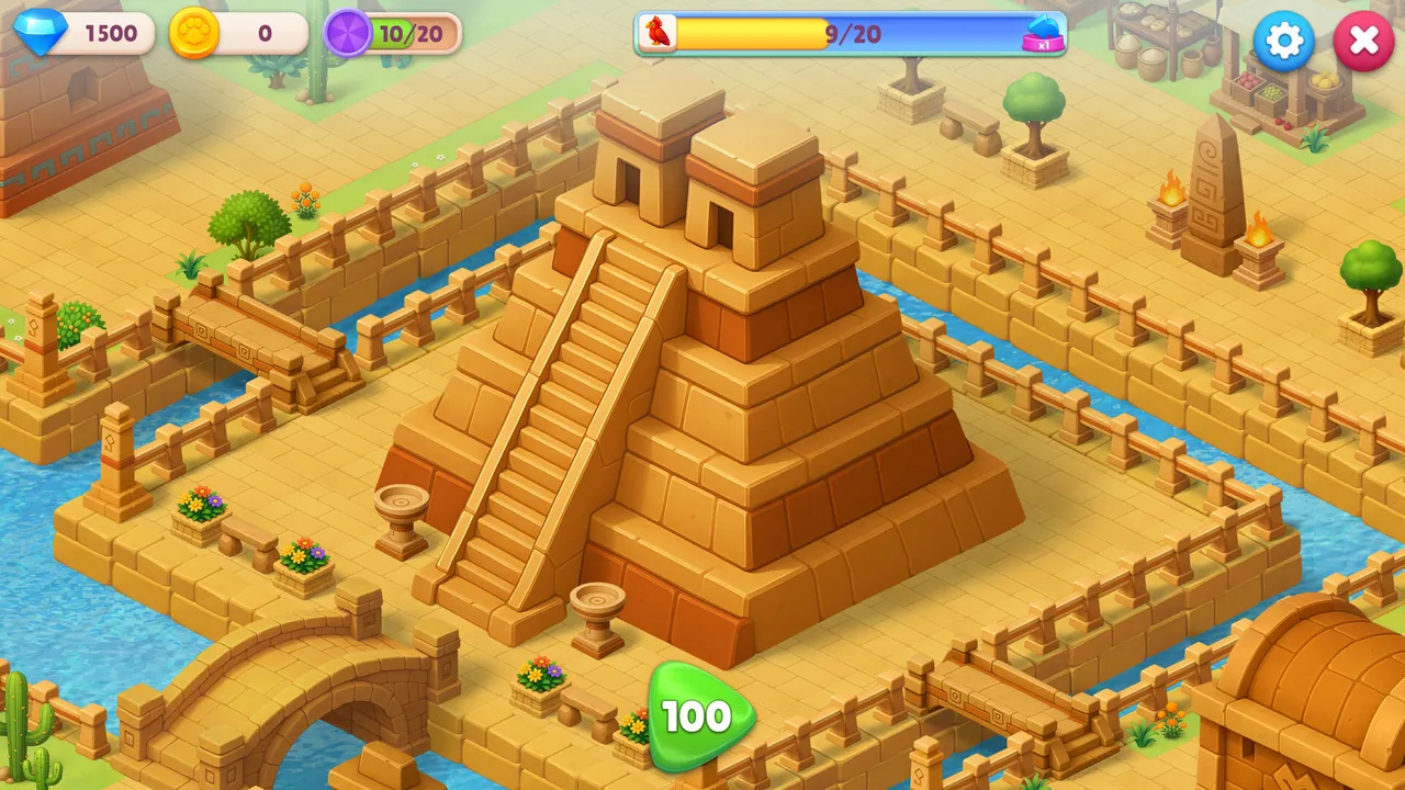 Catjong 6: Pawztec Temple Screenshot 2