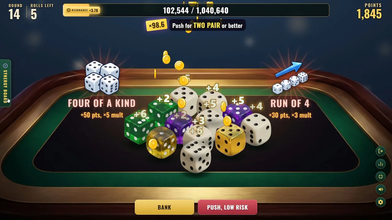 Dice & Dare : A Push-Your-Luck Casino-Style Dice Roguelike Screenshot 6