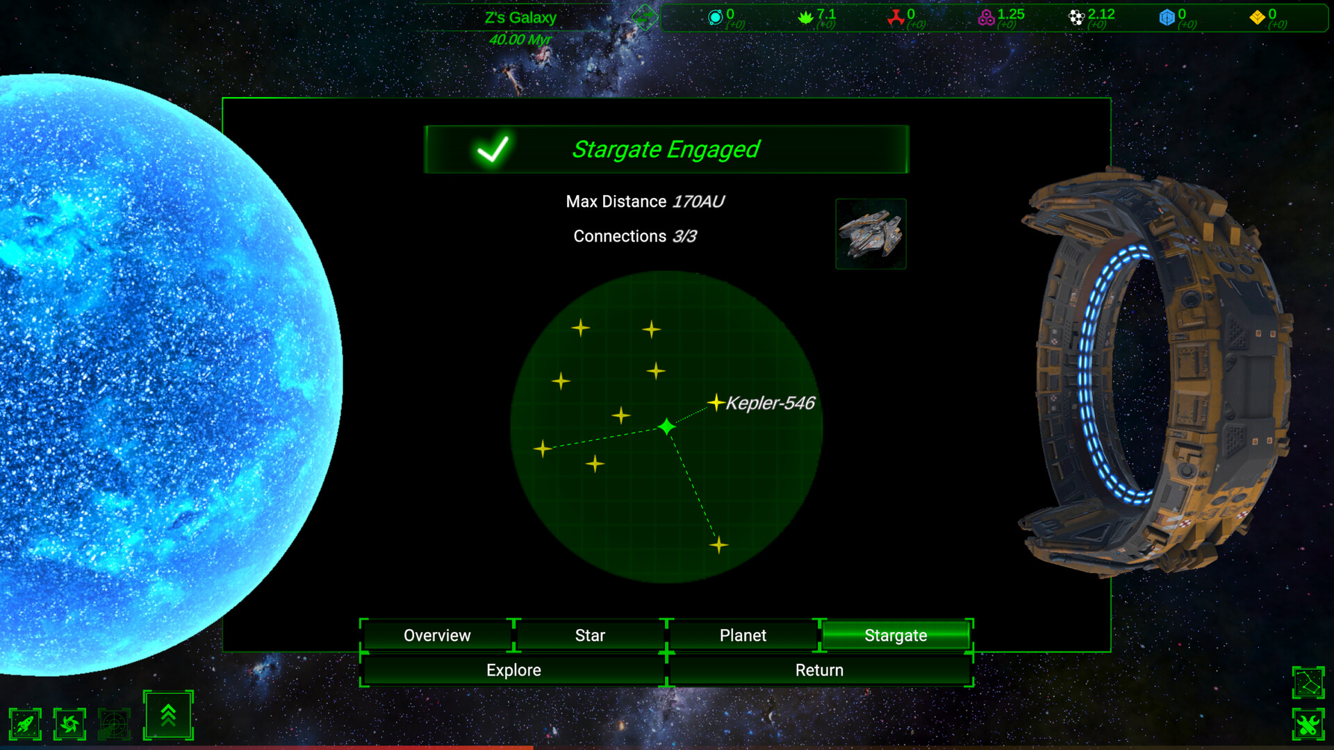 Galactic Simulator2: Stargate Screenshot 1