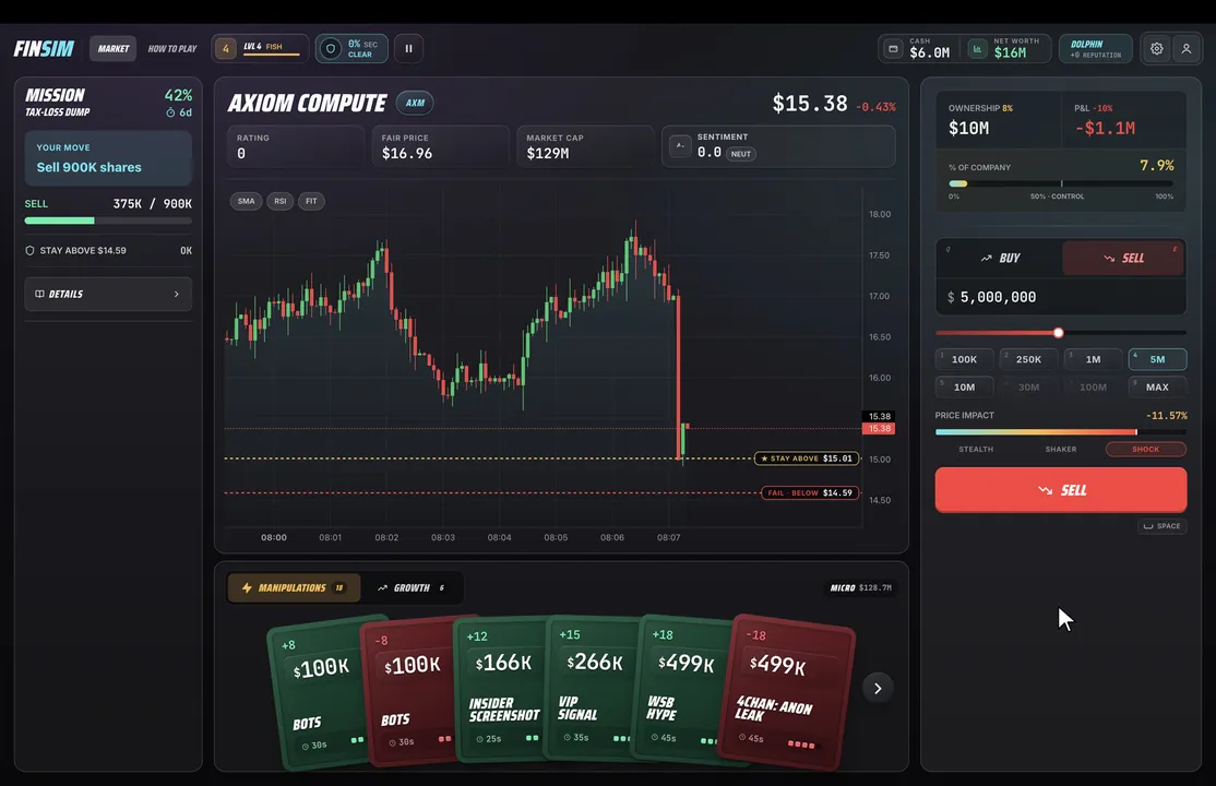 FinSim Screenshot 4