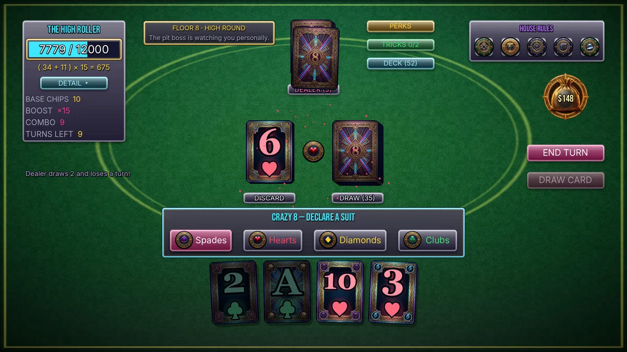 Wild Crazy 8s Screenshot 4