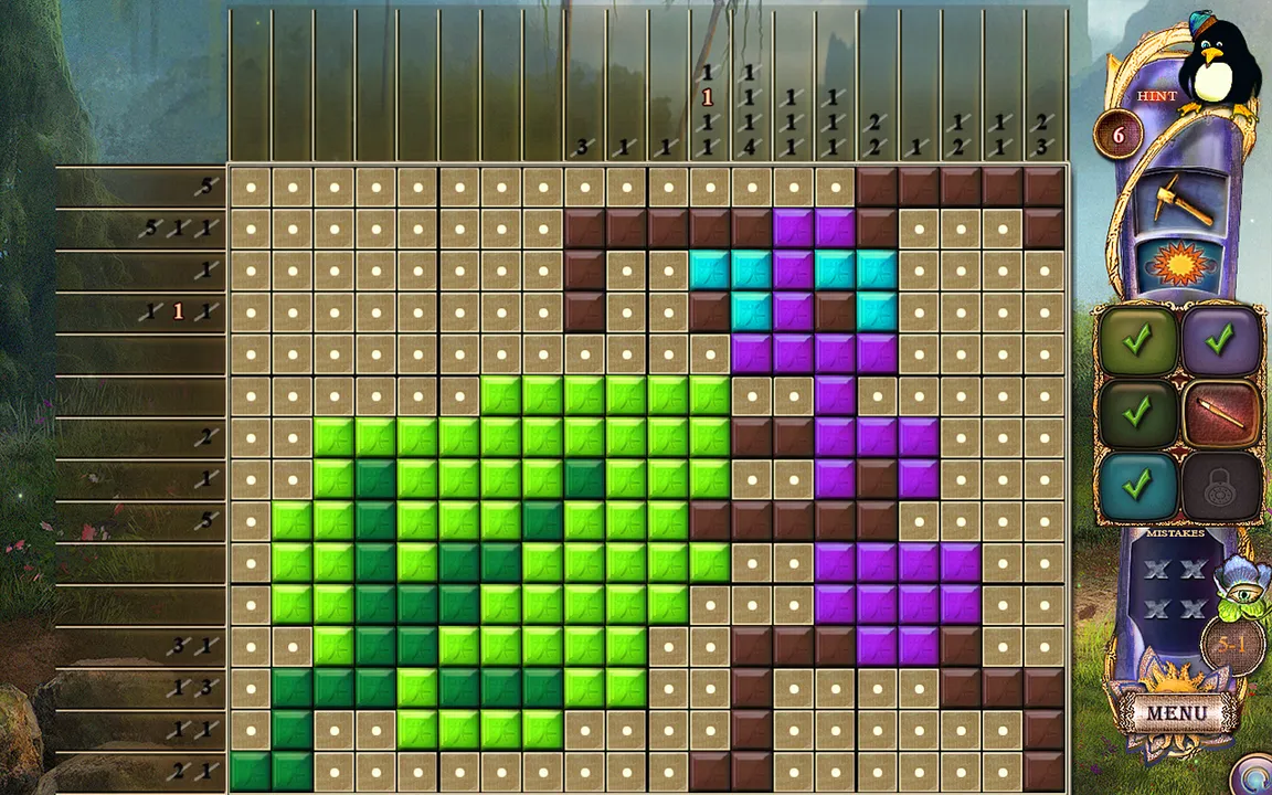 Fantasy Mosaics 24: Deserted Island Screenshot 2