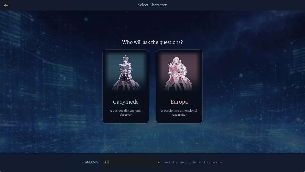 IDEA:20Q Demo Screenshot 0