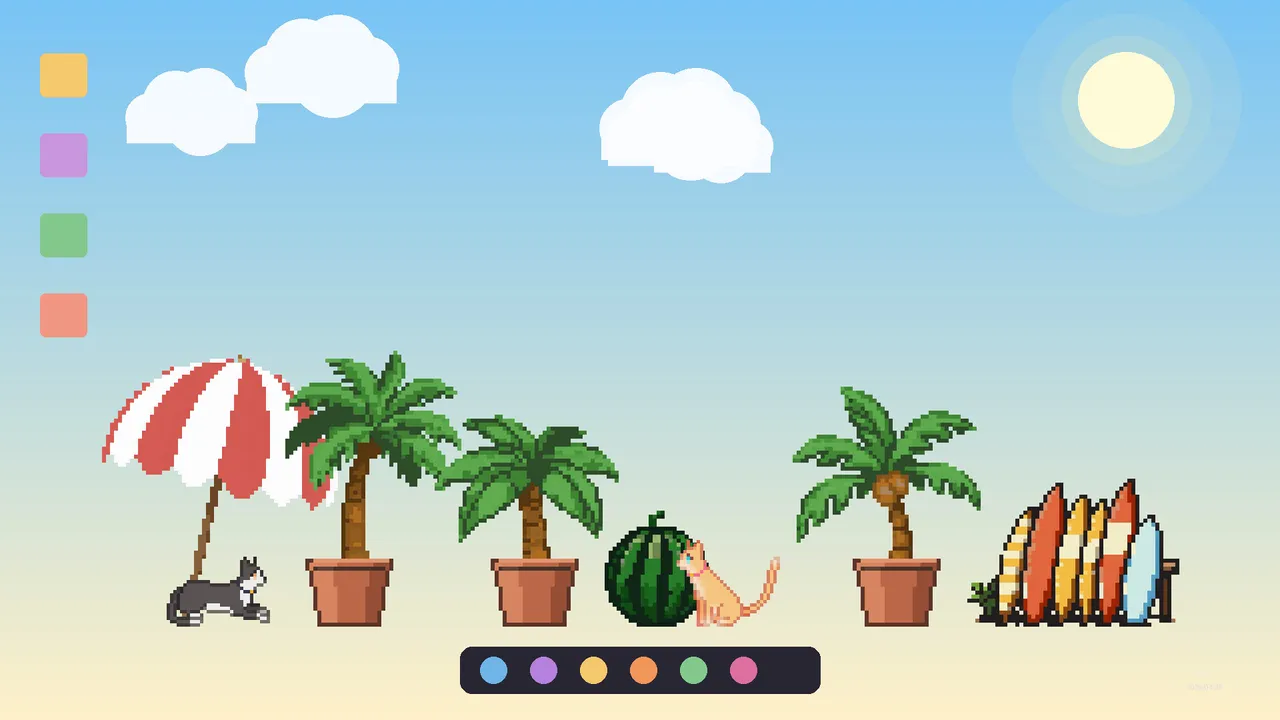 Sill Cats - Summer Splash Pack Screenshot 0