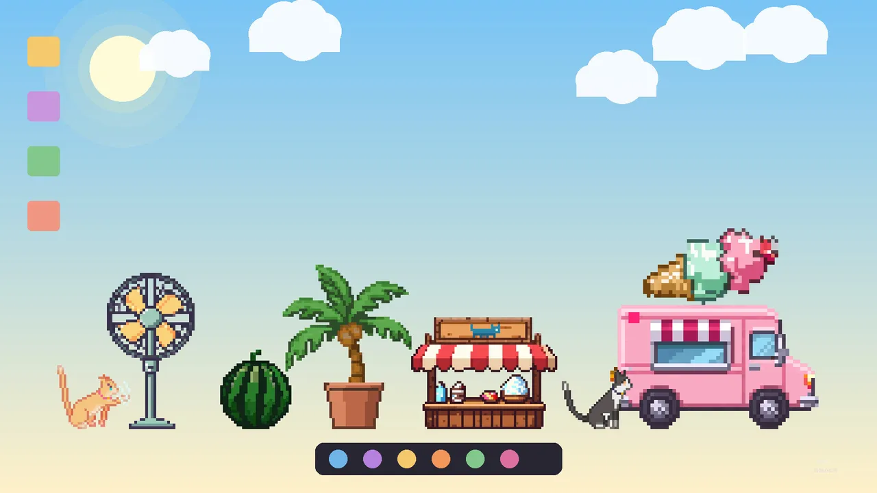 Sill Cats - Summer Splash Pack Screenshot 1