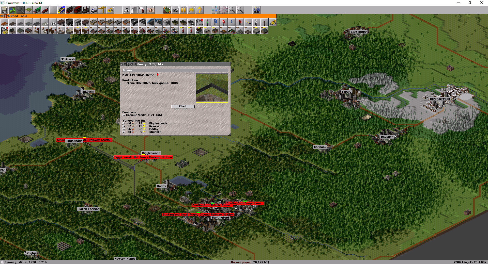 Simutrans - Pak128.Britain Screenshot 9