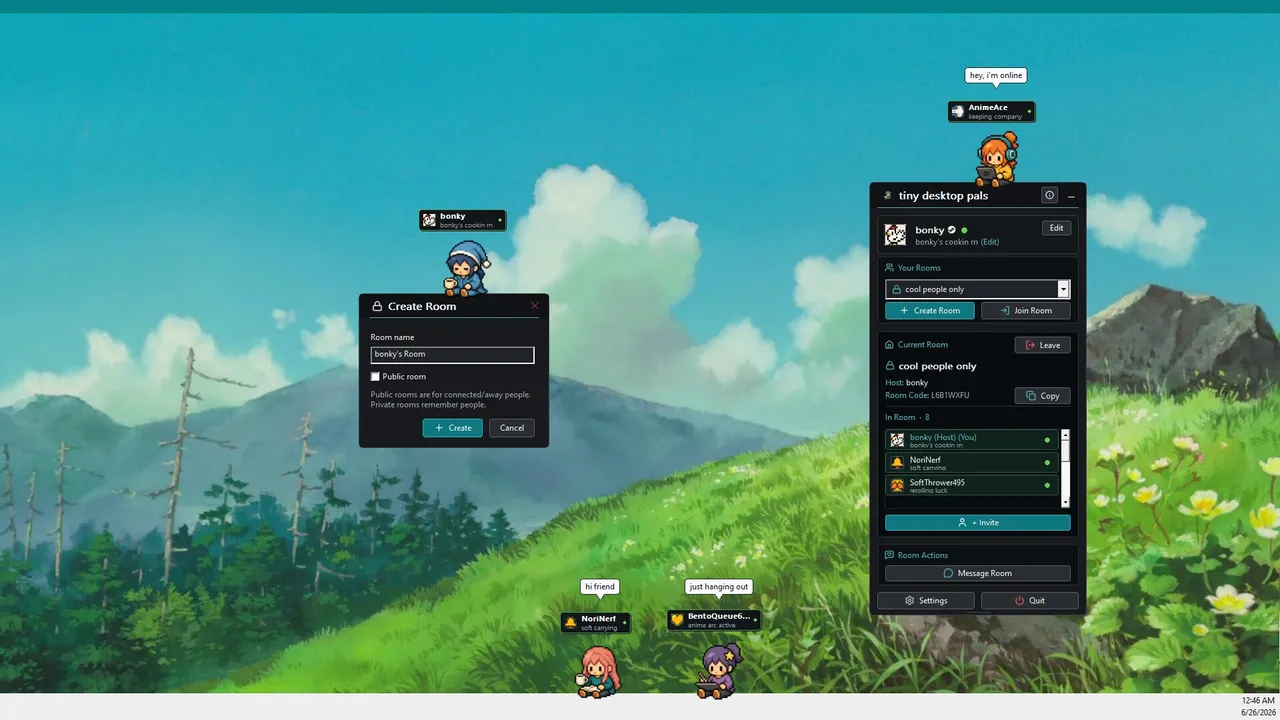 tiny desktop pals Screenshot 2