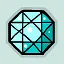 Blue gem icon