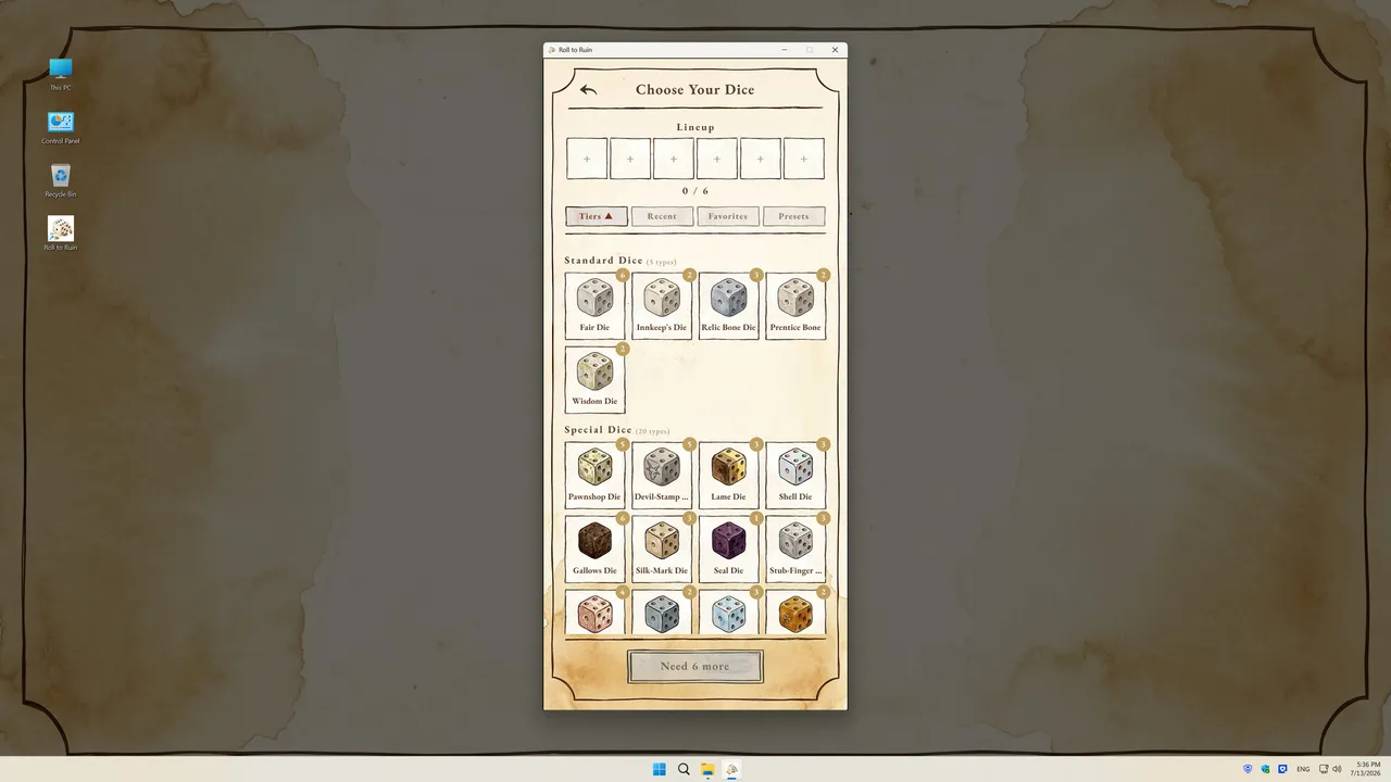 Roll to Ruin Screenshot 1