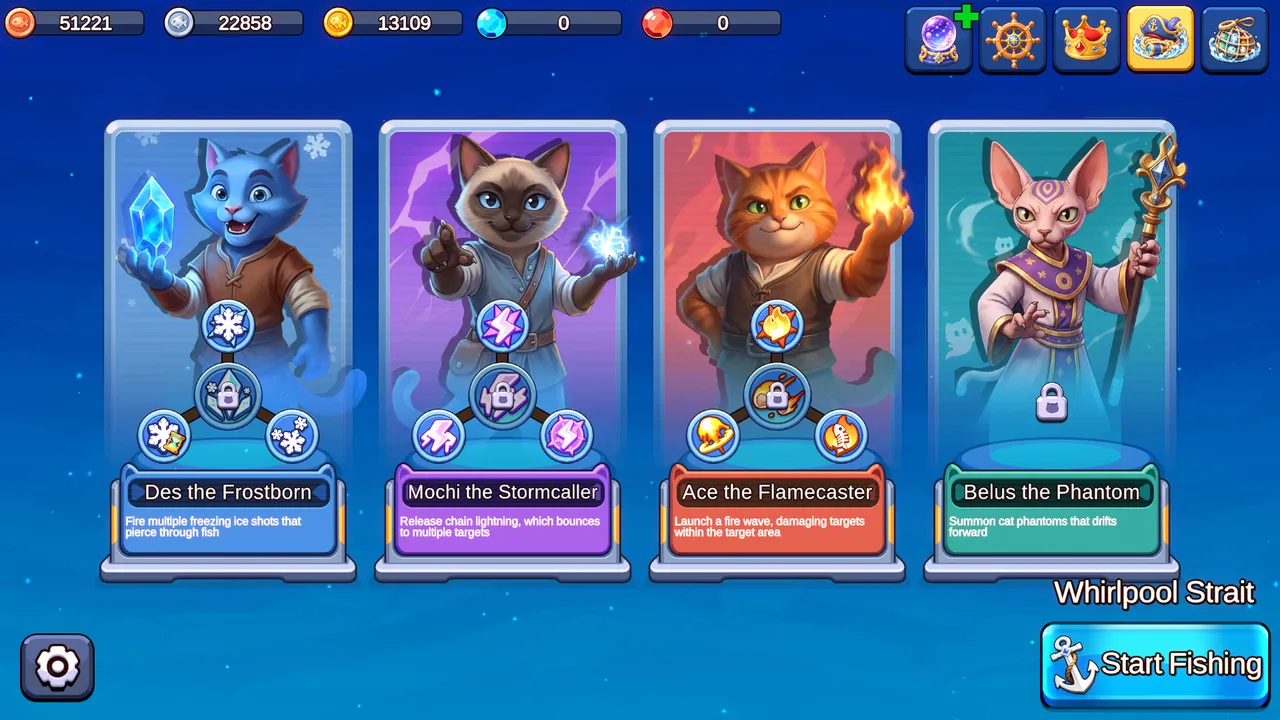 Meow Squad: Incremental Fishing Screenshot 2