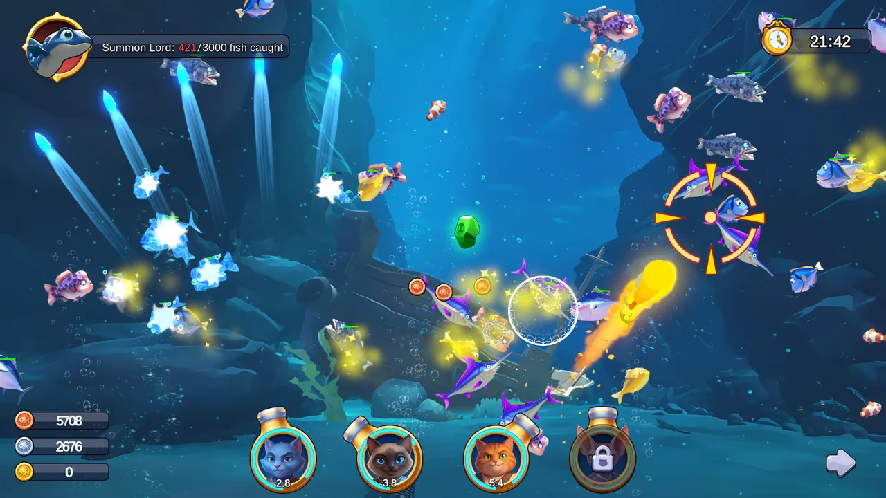 Meow Squad: Incremental Fishing Screenshot 3