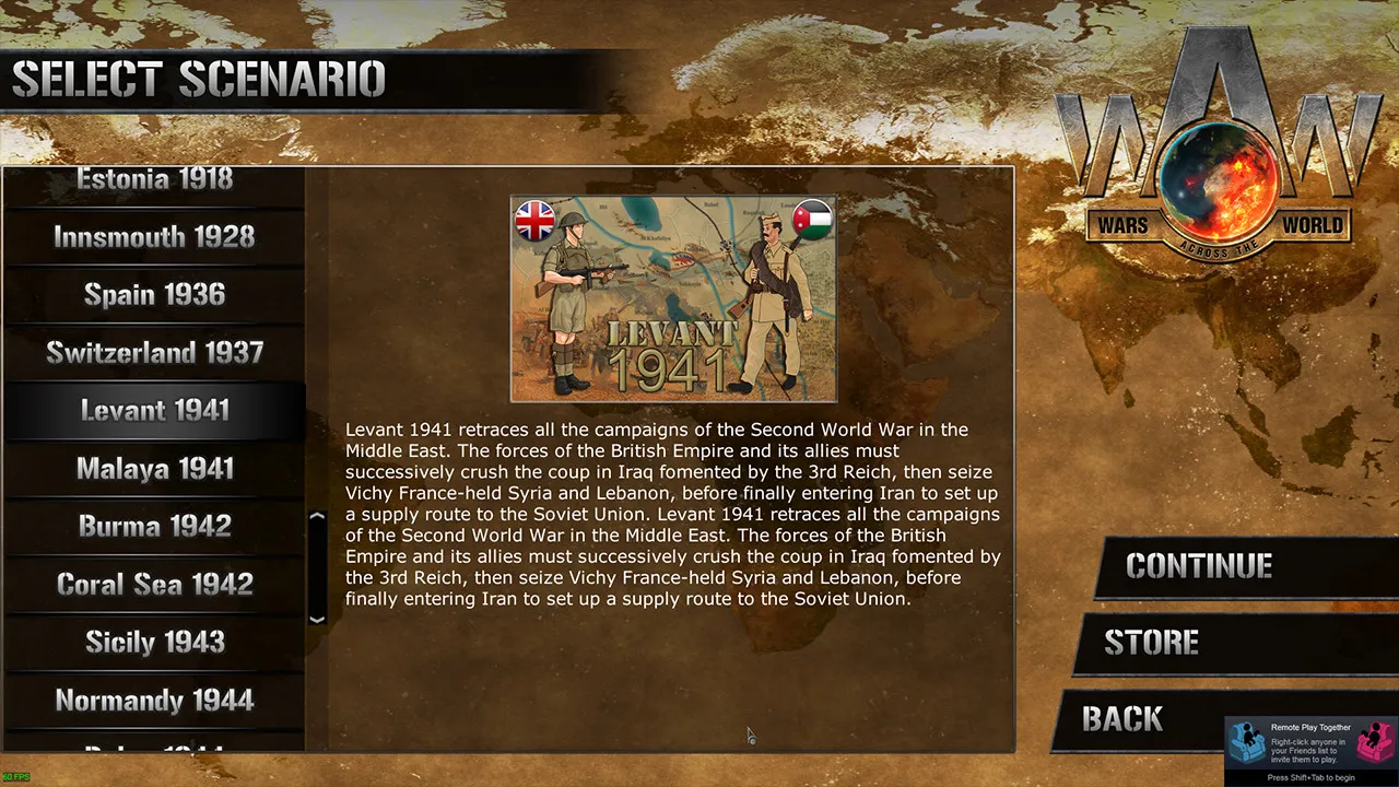 Wars Across The World: Levant 1941 Screenshot 0