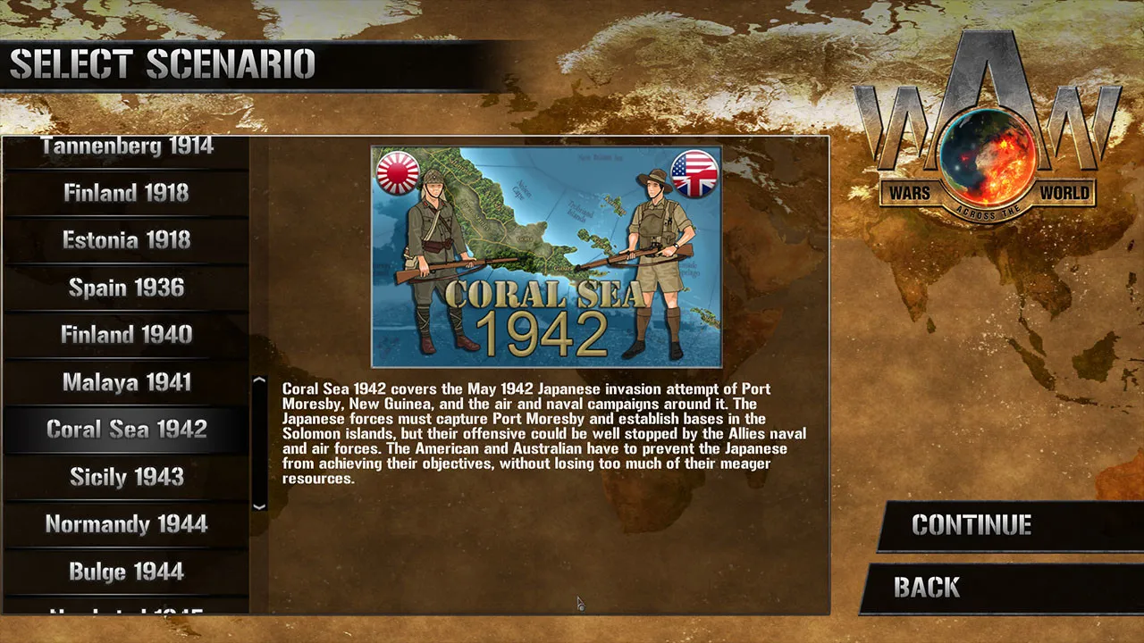 Wars Across The World: Coral Sea 1942 Screenshot 0