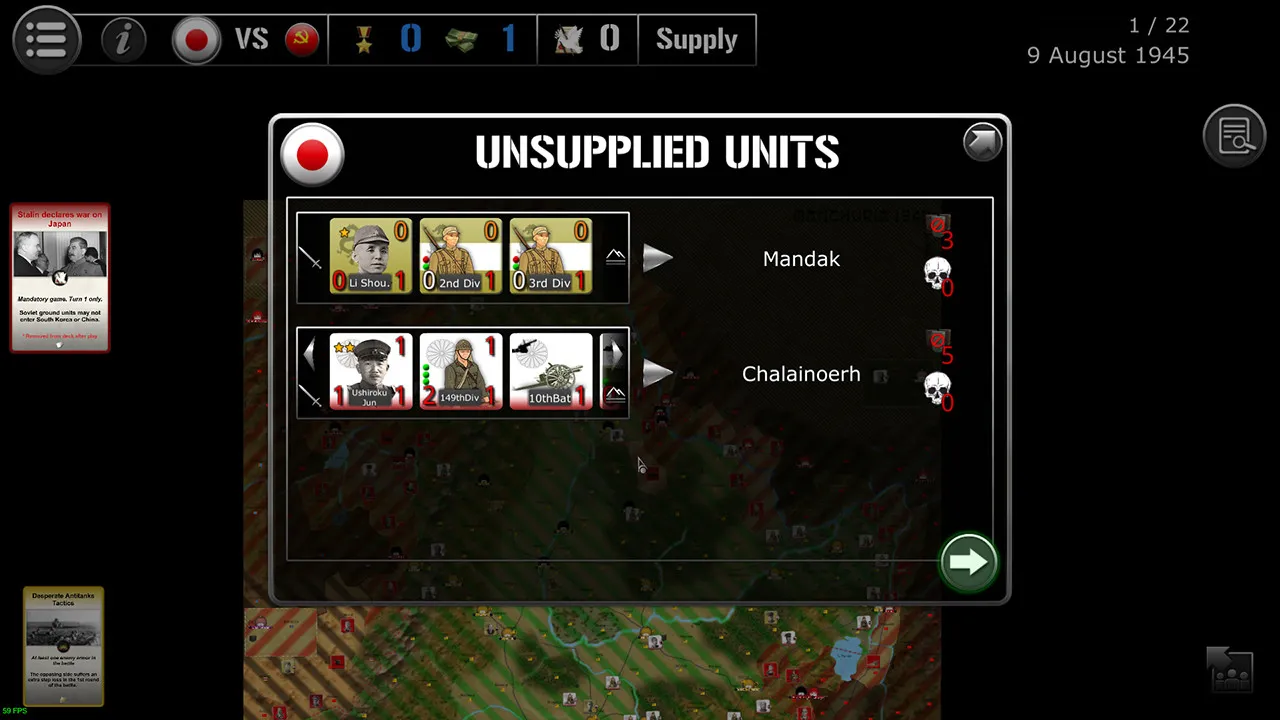 Wars Across The World: Manchuria 1945 Screenshot 9