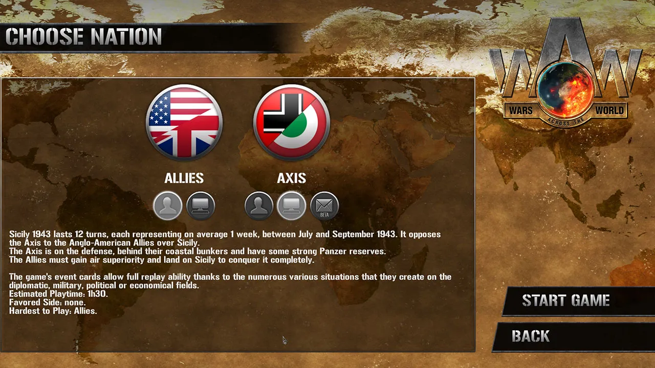 Wars Across the World: Sicily 1943 Screenshot 2