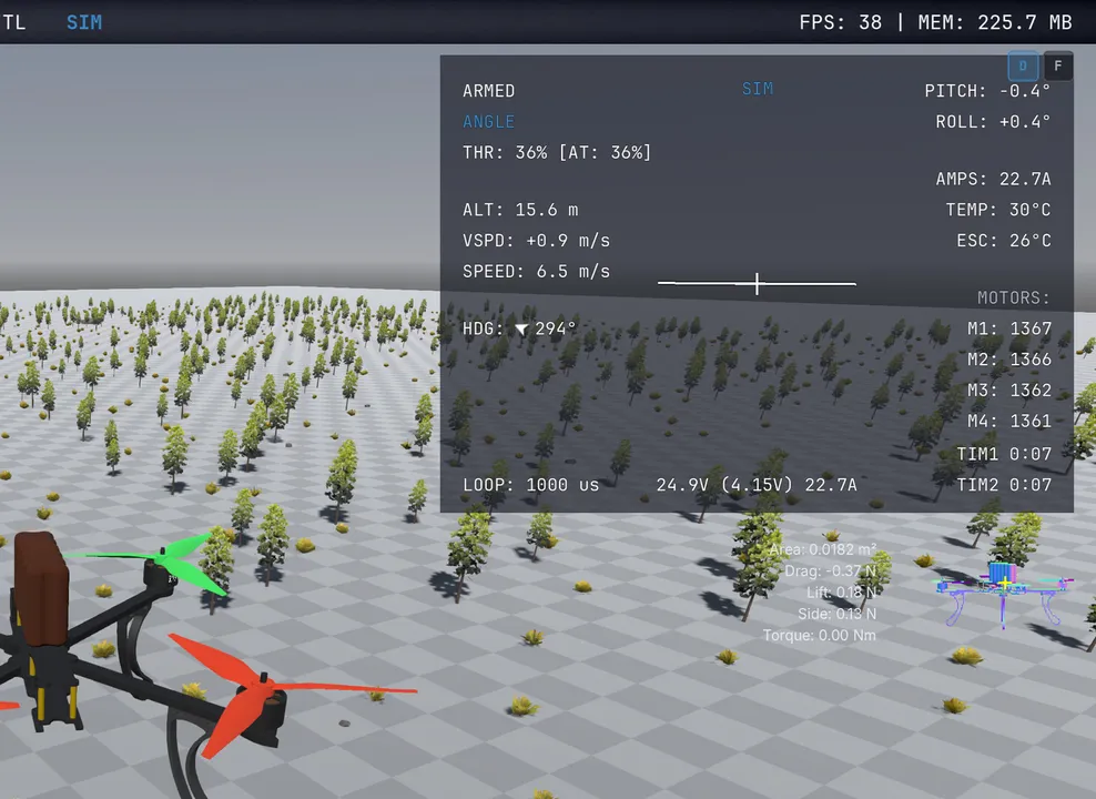SITL Forge - FPV Laboratory Demo Screenshot 0