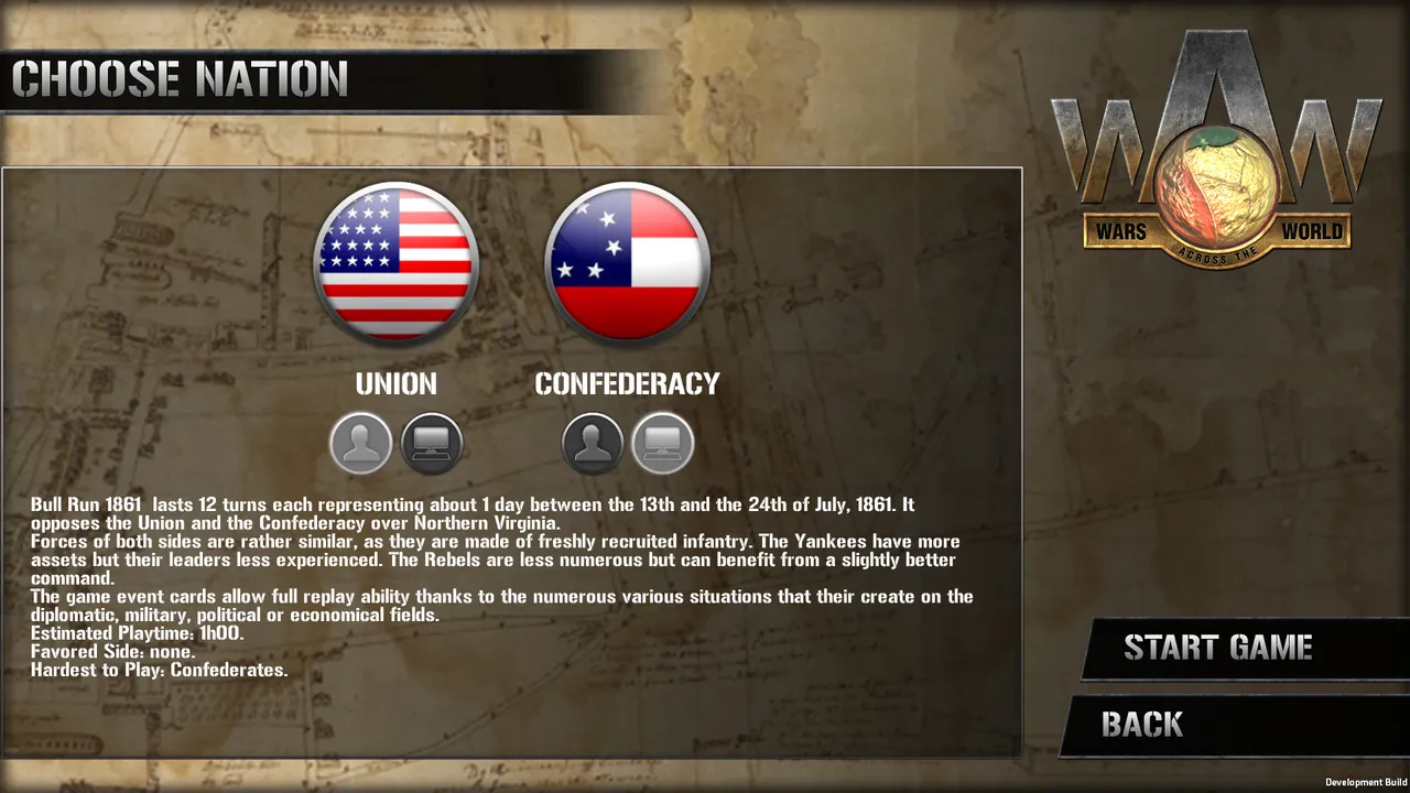 Wars Across the World: Bull Run 1861 Screenshot 1
