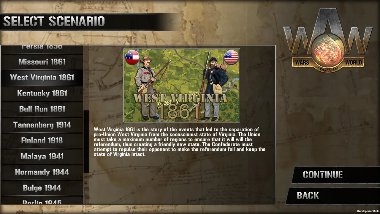 Wars Across the World: West Virginia 1861 Screenshot 0