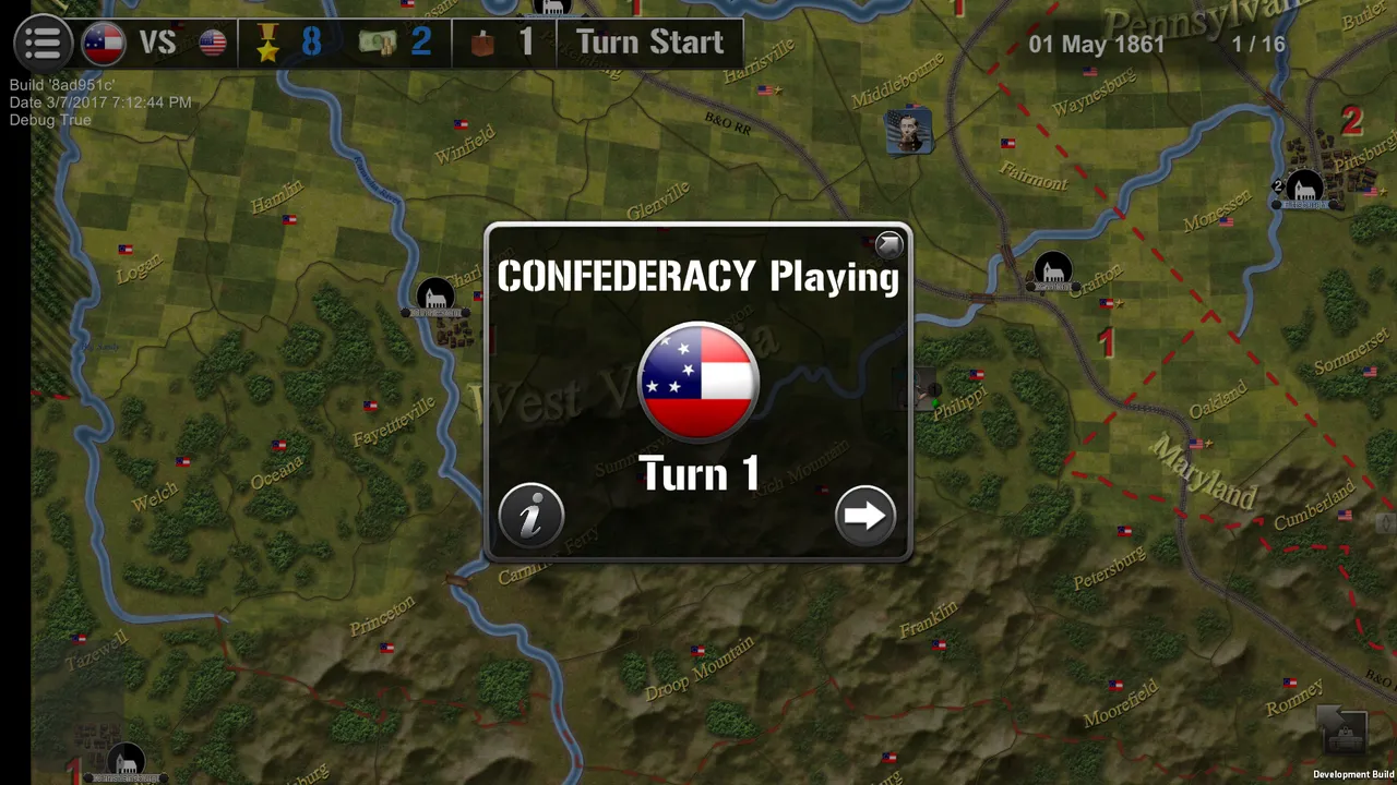 Wars Across the World: West Virginia 1861 Screenshot 4
