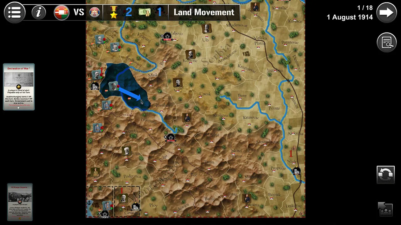 Wars Across The World: Serbia 1914 Screenshot 1
