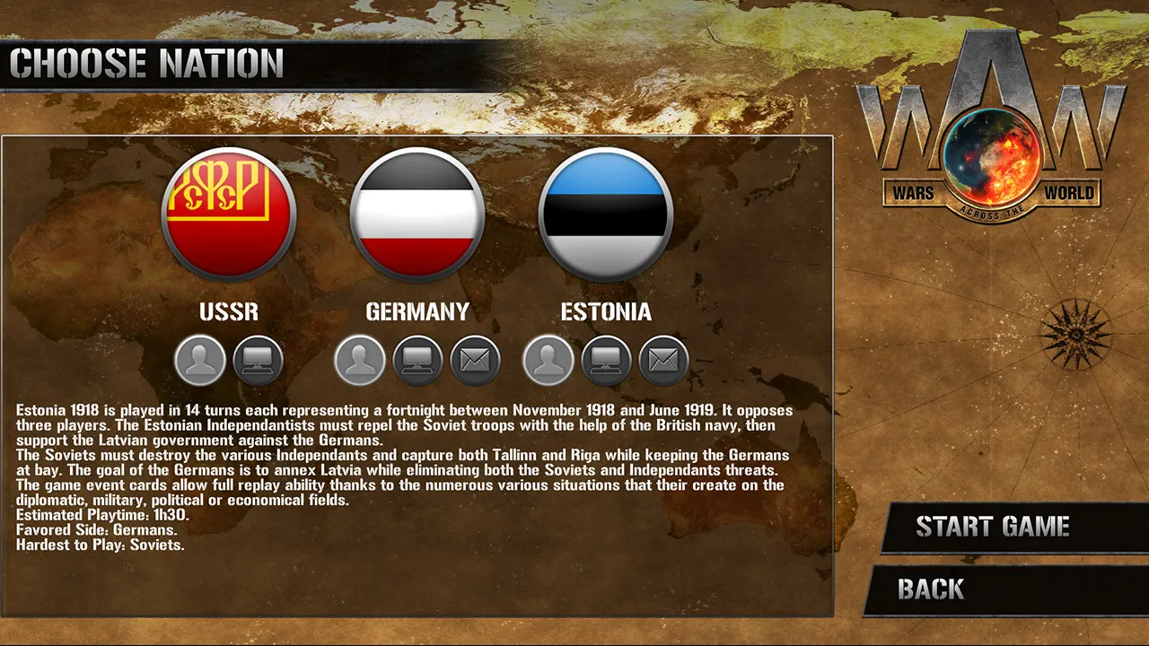 Wars Across the World: Estonia 1918 Screenshot 0