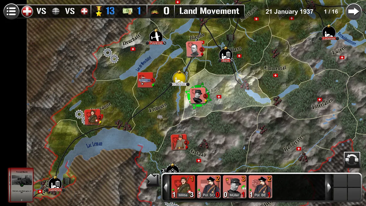 Wars Across The World: Switzerland 1937 Screenshot 0