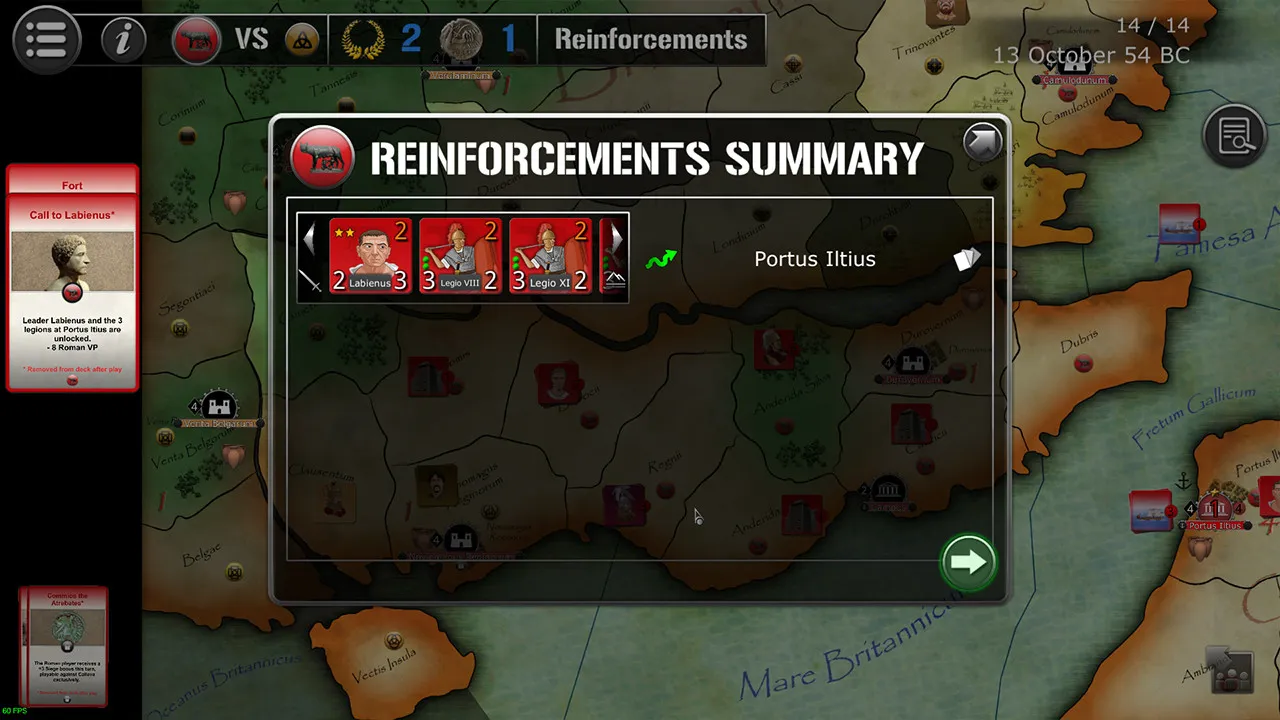 Wars Across the World: Caesar 54 Screenshot 1