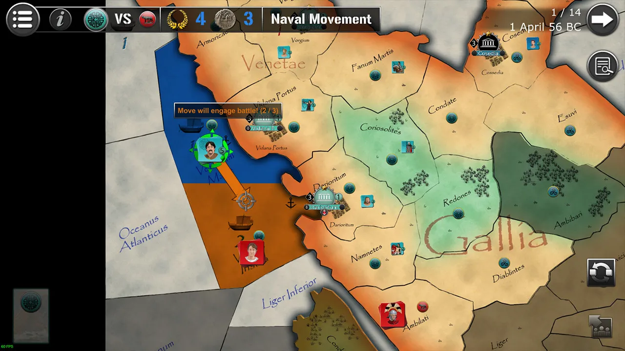 Wars Across the World: Caesar 56 Screenshot 2