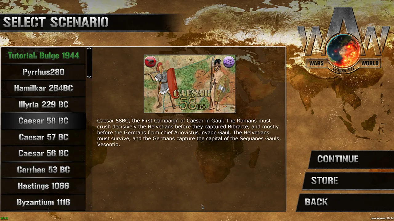 Wars Across the World: Caesar 58 Screenshot 1