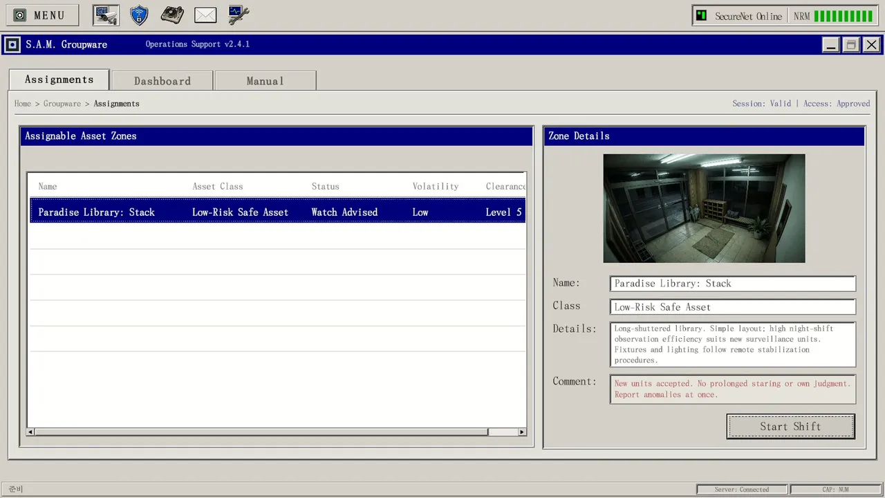 S.A.M. - Stasis Asset Management Screenshot 1