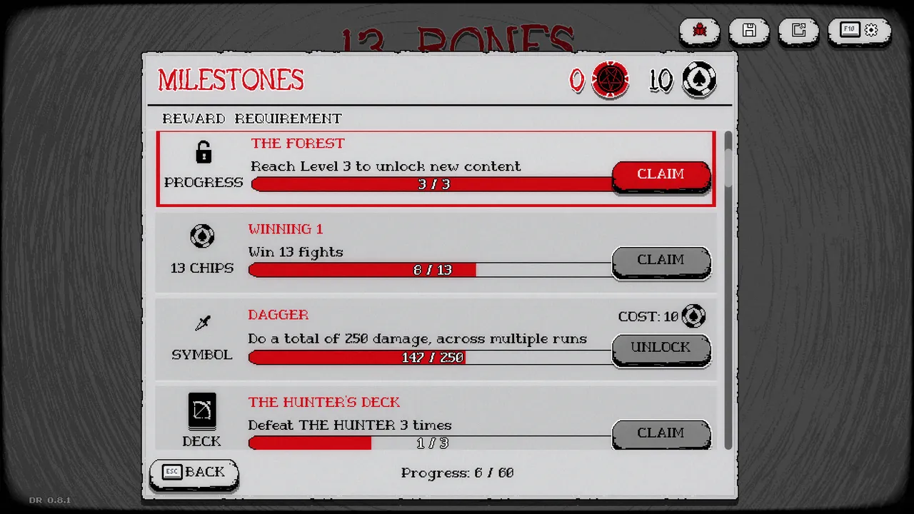 13 BONES Screenshot 3