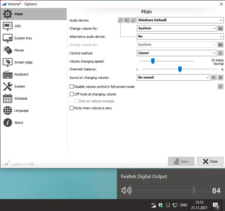 Volume² - advanced Windows volume control Screenshot 0