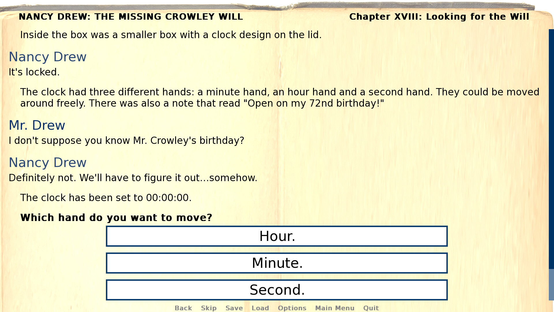 Nancy Drew: The Missing Crowley Will Screenshot 1