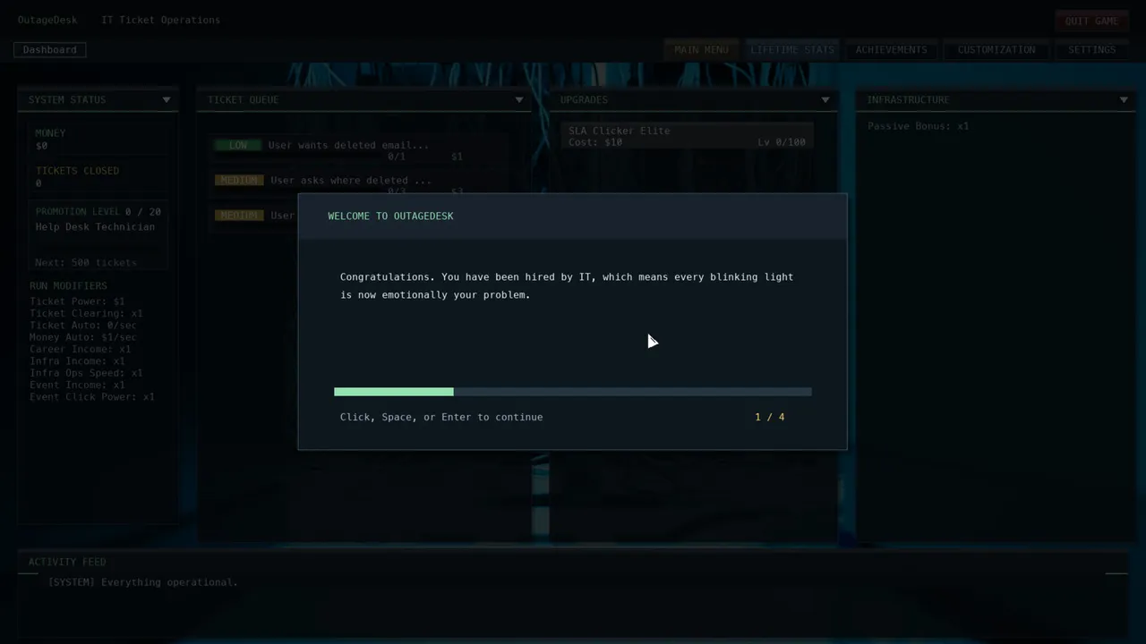 IT Outage Desk Screenshot 7