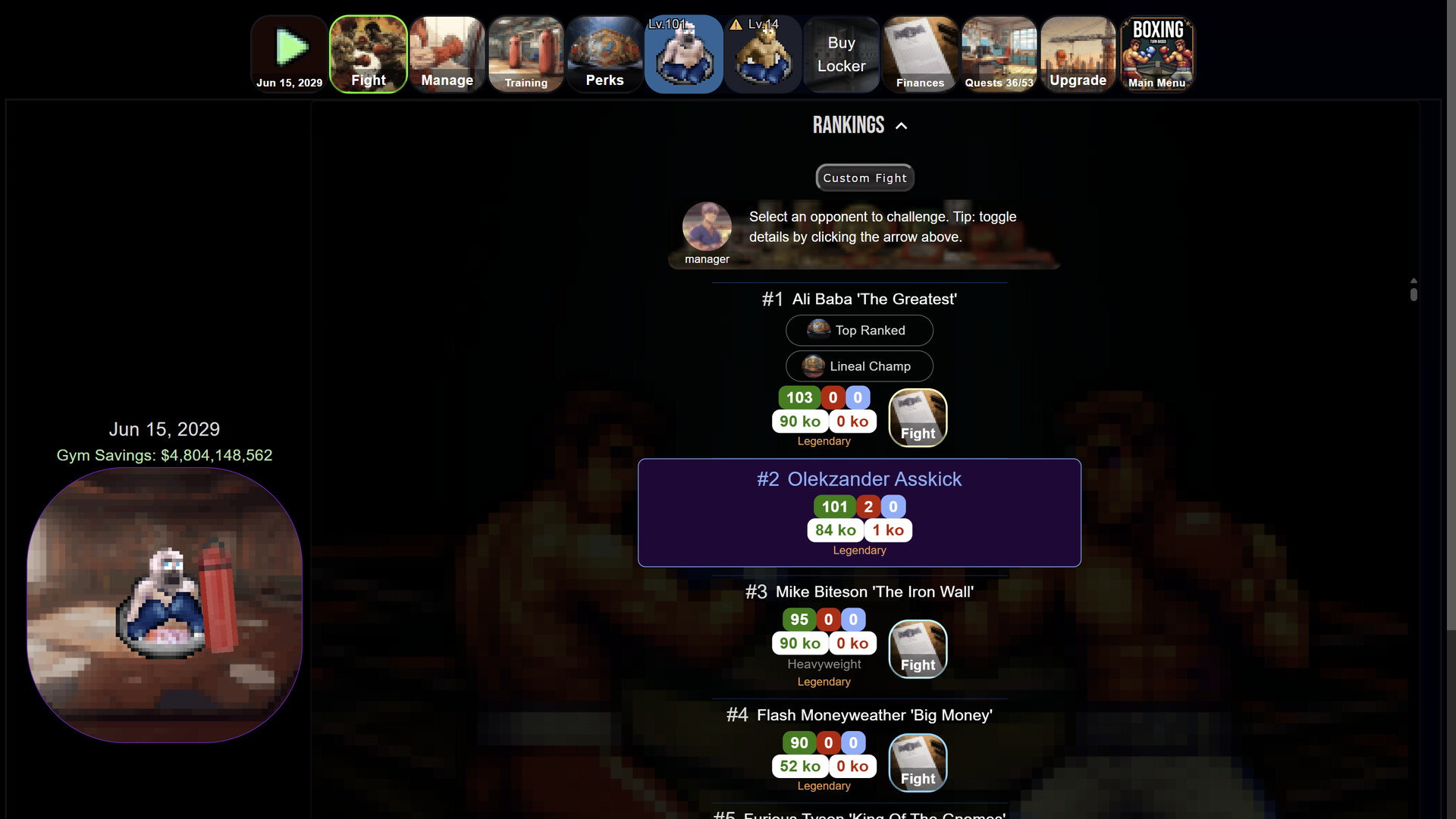 Turn Based Boxing: Tactics - Legends Edition Screenshot 3