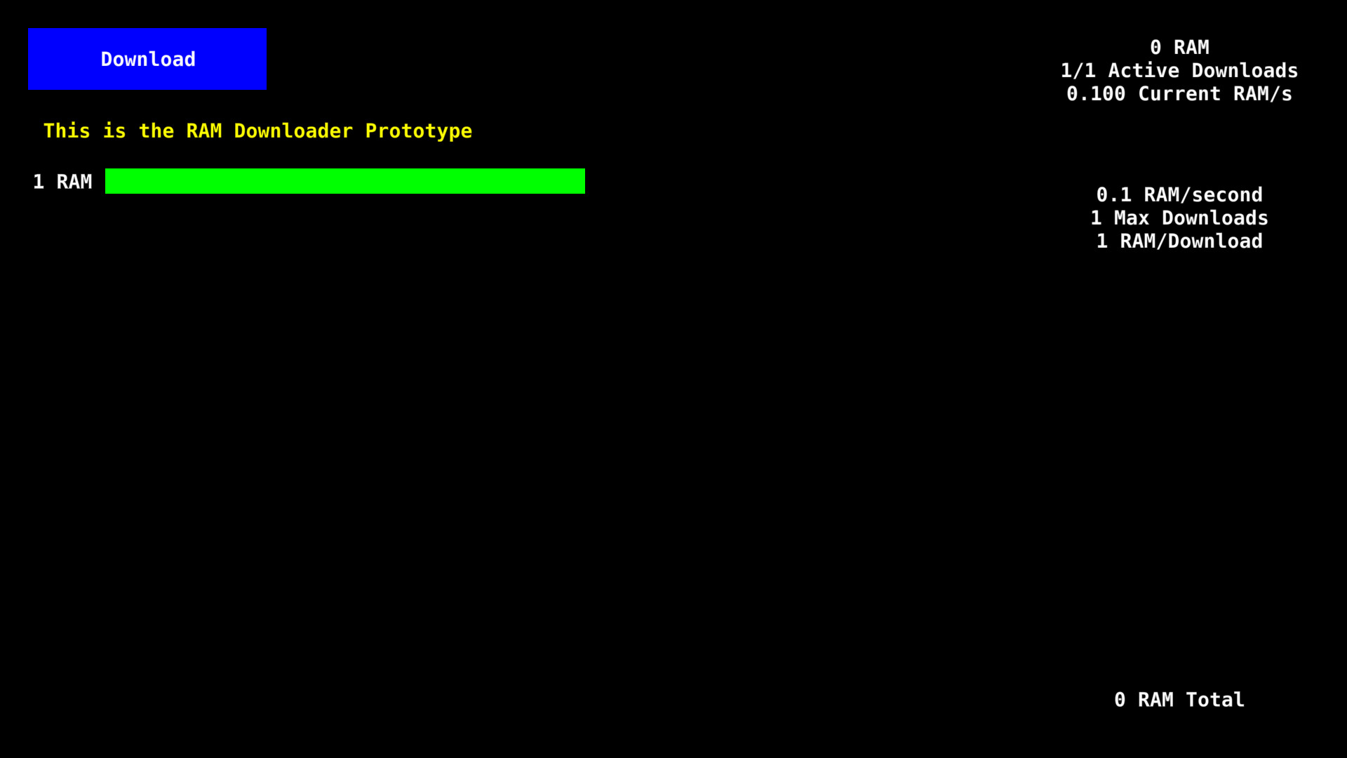 RAM Downloader Screenshot 0