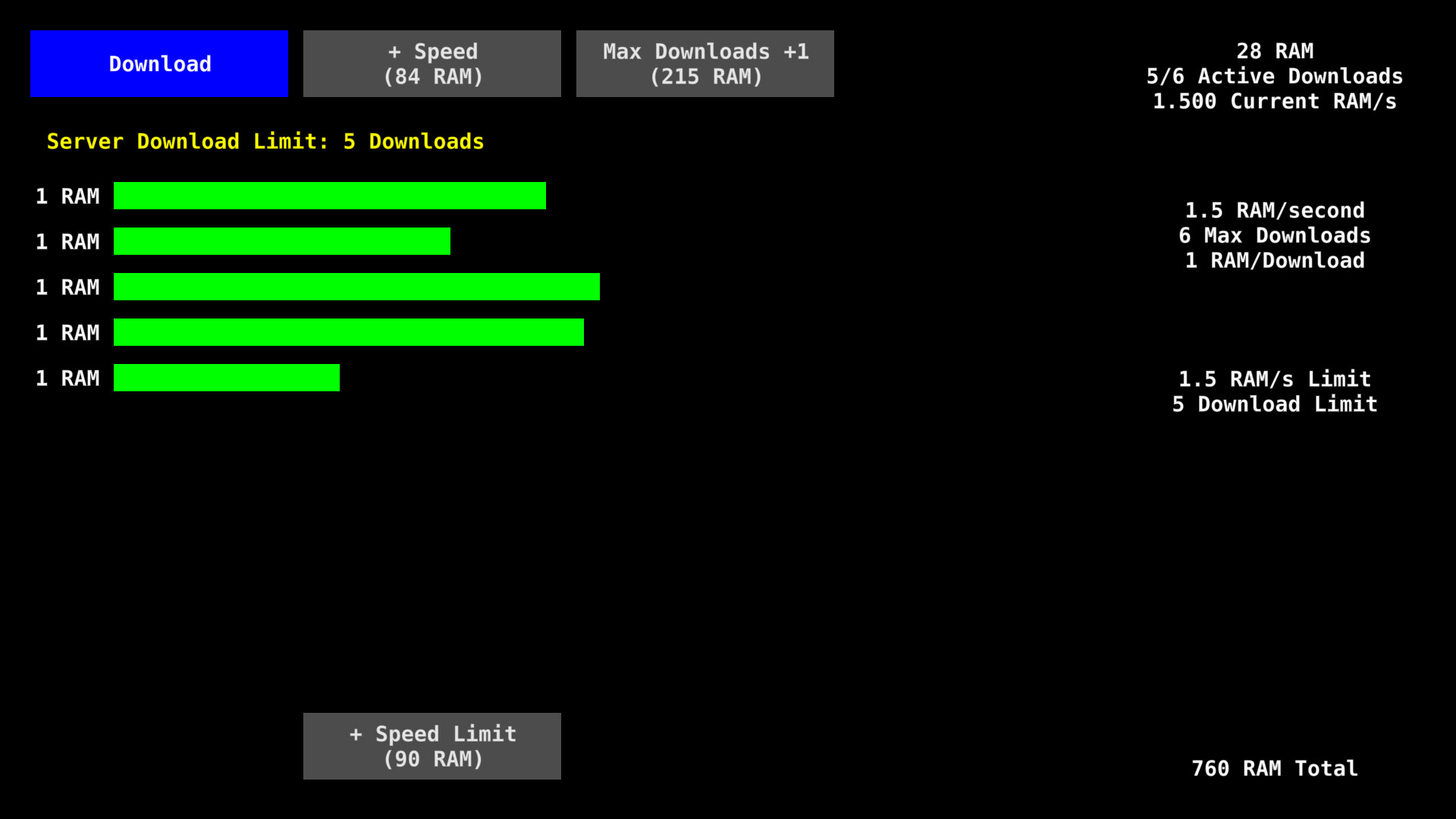 RAM Downloader Screenshot 1