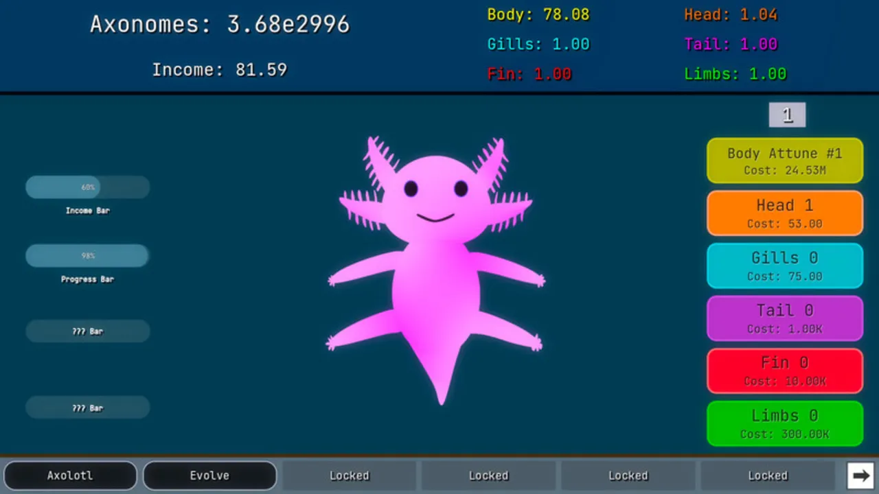 Axomorph Idle Demo Screenshot 2