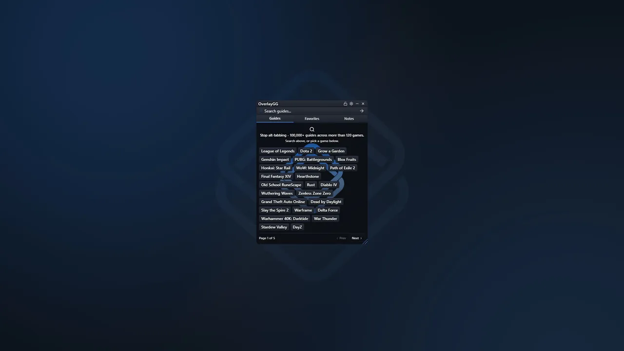 OverlayGG: Game Guide Overlay Screenshot 5