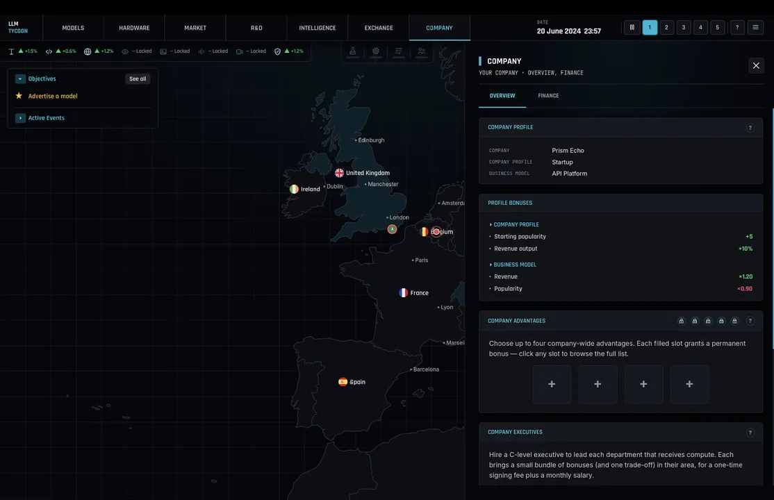 LLM Tycoon Screenshot 1