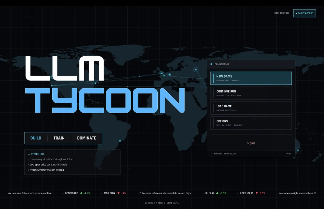 LLM Tycoon Screenshot 0