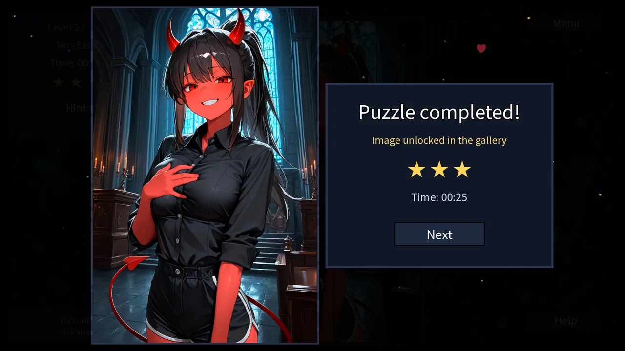 My Succubus Waifu: Hentai Puzzle Screenshot 14