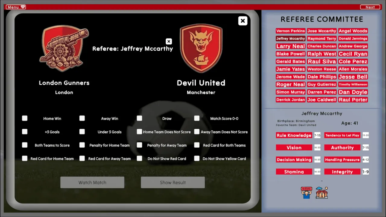 The Referee Committee Screenshot 1