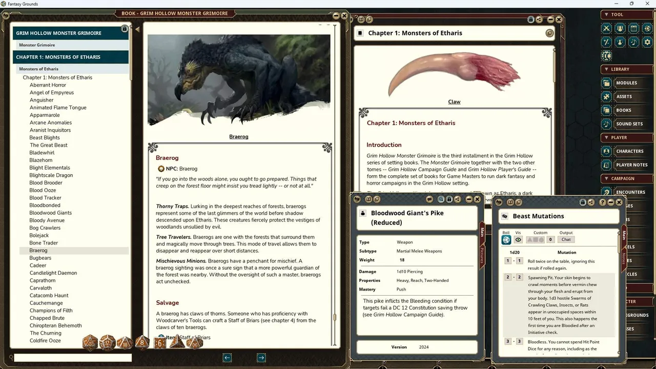 Fantasy Grounds - Grim Hollow: Monster Grimoire Screenshot 2