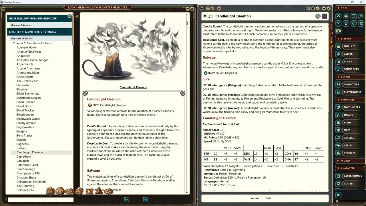 Fantasy Grounds - Grim Hollow: Monster Grimoire Screenshot 4