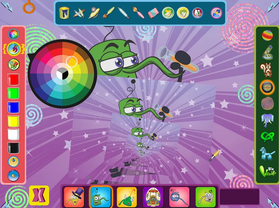 Bin Weevils Arty Arcade Screenshot 1