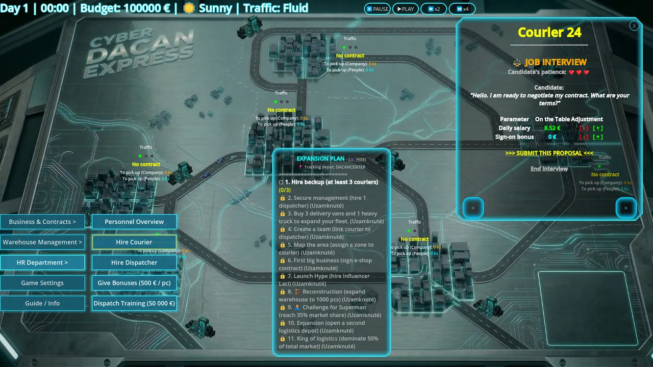 Dacan Express: Logistic manager Demo Screenshot 1